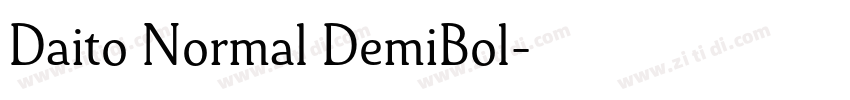 Daito Normal DemiBol字体转换
